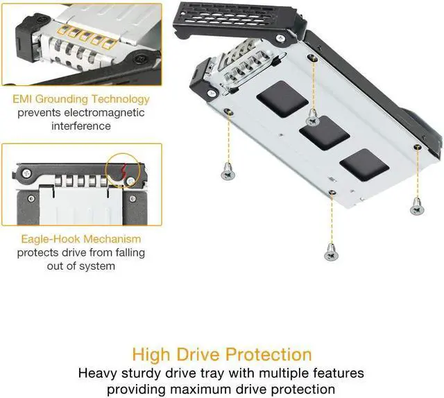 Alt view image 3 of 5 - ICY DOCK Full Metal 4 x 2.5 SAS/SATA HDD/SSD Mobile Rack Enclosure for 5.25" Bay (with Fan Control) | ToughArmor MB994SP-4SB-1