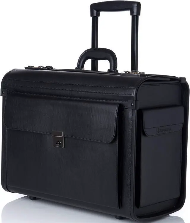Main image of Alpine Swiss Rolling 17" Laptop Briefcase on Wheels Attache Lawyers Case Legal Size