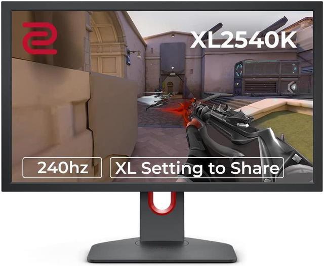 BenQ ZOWIE XL2540K 24.5-inch 240Hz Gaming Monitor 1080P 1ms Smaller Base  Flexible Height & Tilt Adjustment XL Setting to Share Customizable Quick  Menu Black eQualizer Color Vibrance - Newegg.com