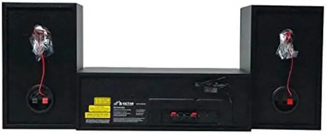 Alt view image 3 of 5 - Victor VDTS-4400 Milwaukee 50 Watt Desktop Bluetooth Stereo System with CD/MP3 Player, FM Radio, Functioning VU Meters, and Detached Stereo Speakers  Perfect for Home or Office Audio
