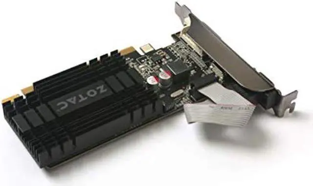 Alt view image 4 of 5 - ZOTAC GeForce GT 710 2GB DDR3 PCI-E2.0 DL-DVI VGA HDMI Passive Cooled Single Slot Low Profile Graphics Card (ZT-71302-20L)