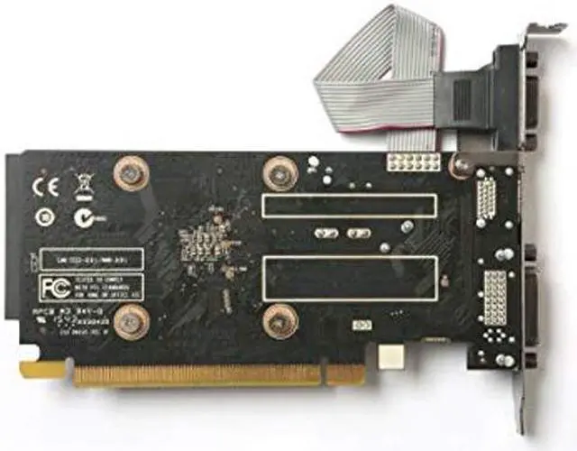 Alt view image 5 of 5 - ZOTAC GeForce GT 710 2GB DDR3 PCI-E2.0 DL-DVI VGA HDMI Passive Cooled Single Slot Low Profile Graphics Card (ZT-71302-20L)