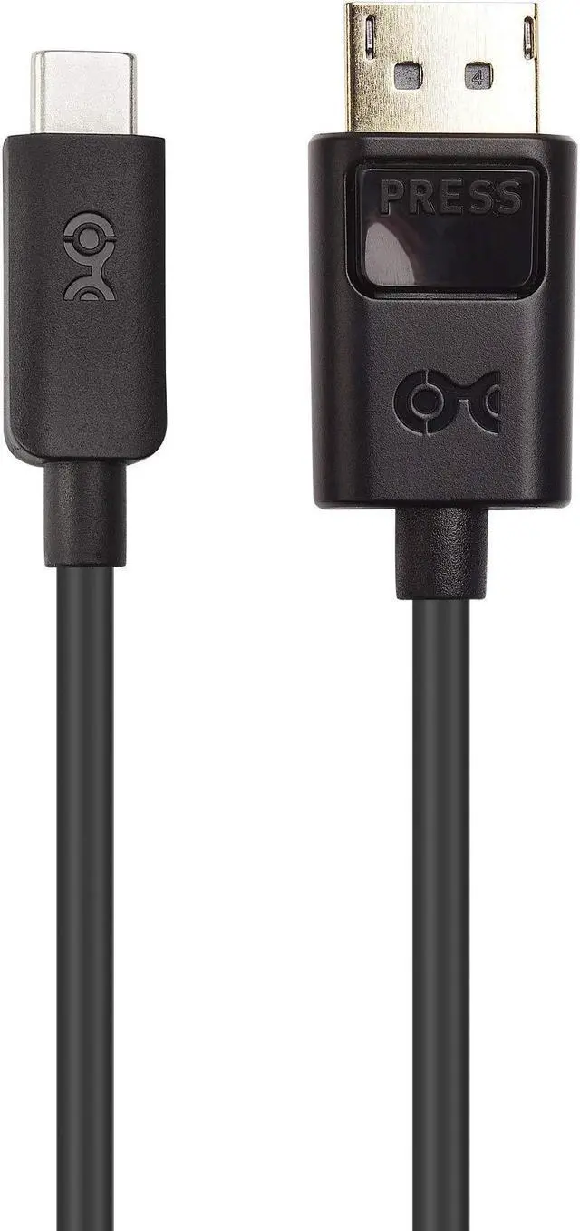 Alt view image 4 of 5 - Cable Matters USB-C to DisplayPort Cable & Adapter, 8K@60Hz, Black, 6ft, Thunderbolt 3 Compatible