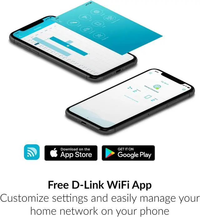 Alt view image 5 of 5 - D-Link DAP-1955-US, WiFi Range Extender Mesh Gigabit AC1900 Dual Band Plug In Wall Signal Booster Wireless or Ethernet Port Smart Home Access Point, White