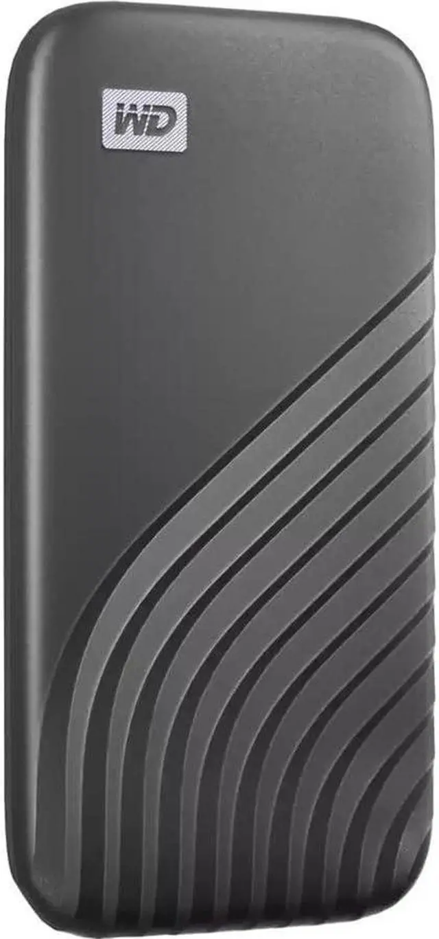 Alt view image 2 of 5 - Western Digital 4TB My Passport SSD External Portable Solid State Drive, Grey, Up to 1,050 MB/s, USB 3.2 Gen-2 and USB-C Compatible (USB-A for older systems) - WDBAGF0040BGY-WESN
