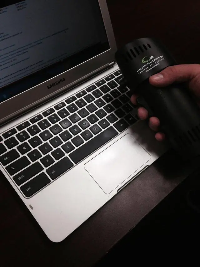 Alt view image 2 of 5 - O2 Hurricane ESD-Safe Compressed Air Duster - Powerful Cordless Compressed Air Cleaner for Computer, Keyboard & Electronics. Rechargeable Mini Dust Fan Electric Blower for Car Detailing, Cleaning