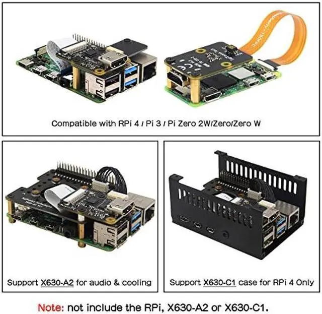 Alt view image 5 of 5 - Geekworm X630 V1.5 Hdmi to CSI-2 Module for Raspberry Pi, Hdmi Input Bridge TC358743 Supports up to 1080p/25Fps Compatible with Raspberry Pi 4B/3B+/3B/3A+/Pi Zero/Zero W/Zero 2W
