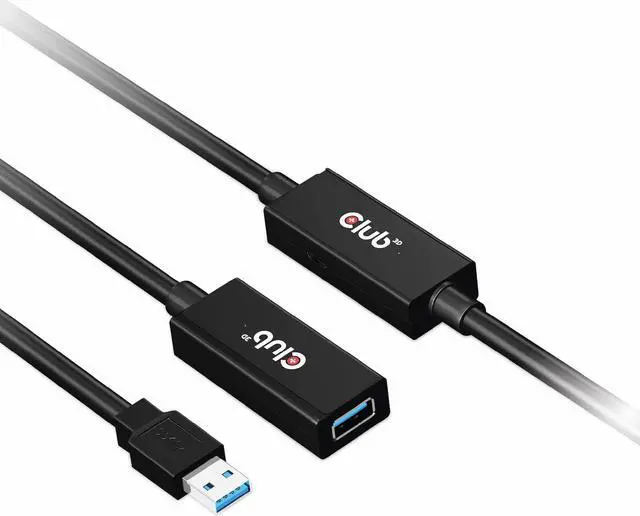 Main image of Club 3D CAC-1406 USB 3.2 Gen1 Active Repeater Cable 15m / 49.2ft M/F 28AWG