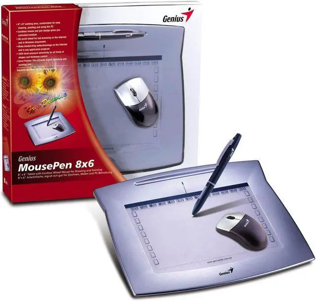 Main image of Genius MousePen 8 x 6-Inch Graphic Tablet for Home and Office