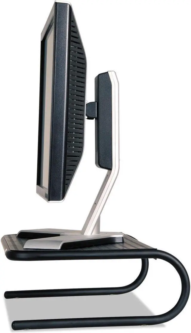 Alt view image 3 of 5 - Allsop Metal Art Monitor Stand, 19" X 12.5" X 5.25", Black, Supports 30 Lbs