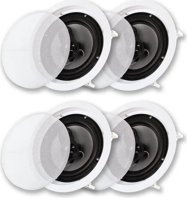 Main image of Acoustic Audio CS-IC83 in Ceiling 8" Speaker 2 Pair Pack 3 Way Home Theater 1400 Watt