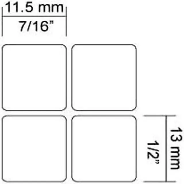 Alt view image 3 of 5 - 5 Five English US Large Print Bold Letters Keyboard Stickers 5 Colors in ONE Order