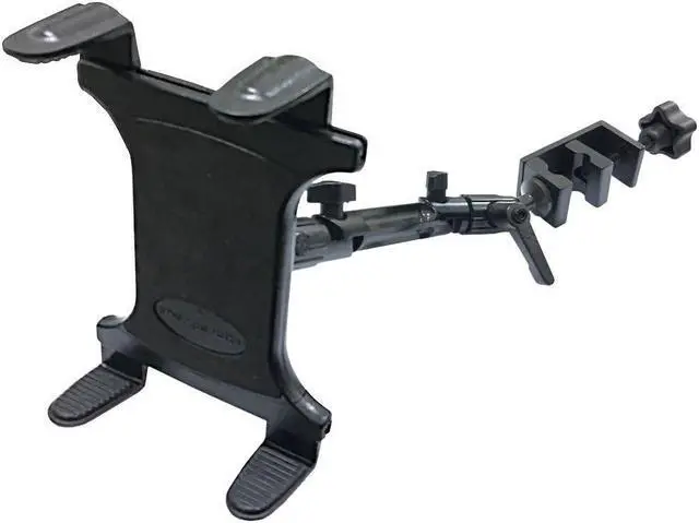 Alt view image 2 of 5 - ChargerCity Heavy Duty 4-Way Adjust Aluminum Alloy Pole/Bar Music Mic Microphone Stand Clamp Mount for iPad Pro Air Mini Galaxy Surface Pro 7-12" Tablets (Good for Uber Eat Doordash Postmate salso)