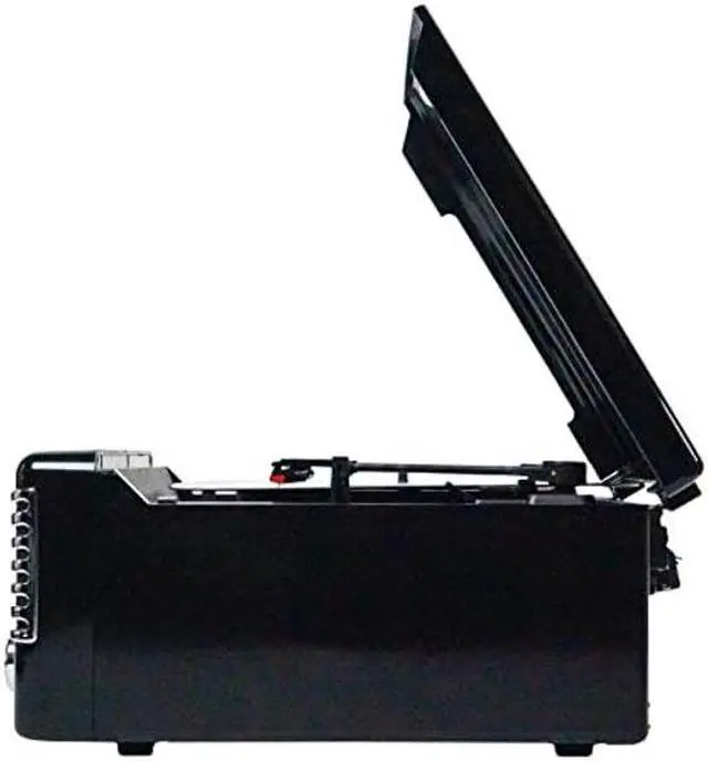 Alt view image 2 of 4 - Victor VHRP-1400 Diner 7-in-1 Turntable Music Center with Record Player, CD/MP3 Player, AM/FM Radio, Bluetooth, USB Playback and Recording, and Built-in Stereo Speakers  Perfect for Music Lovers