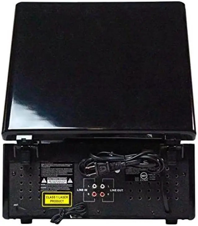Alt view image 3 of 4 - Victor VHRP-1400 Diner 7-in-1 Turntable Music Center with Record Player, CD/MP3 Player, AM/FM Radio, Bluetooth, USB Playback and Recording, and Built-in Stereo Speakers  Perfect for Music Lovers