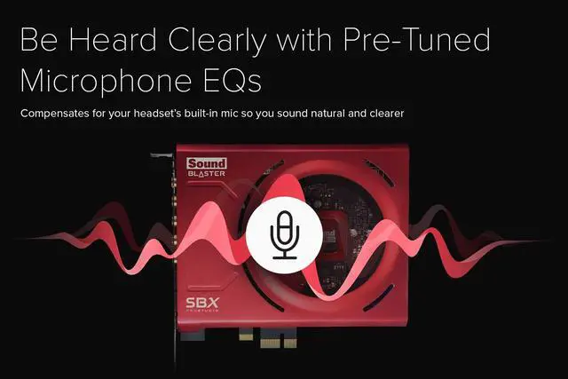 Alt view image 5 of 5 - Creative Sound Blaster Z SE Internal PCI-e Gaming Sound Card and DAC, 24-bit / 192 kHz, 116 dB SNR, ASIO, 600O Headphones Amp, Mic EQ, Discrete 5.1 / Virtual 7.1, Supports Dolby Digital Live, DTS
