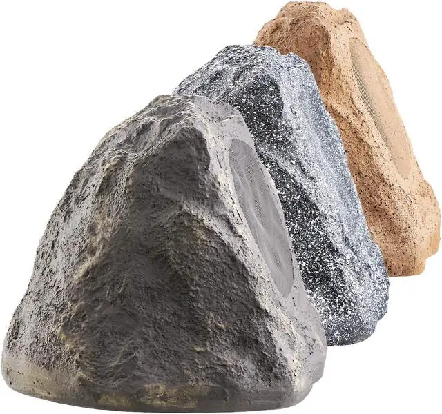 Main image of OSD 6.5" Slate High Fidelity Outdoor Rock Speaker 150W Weather Resistant Passive Stereo Pair RS670