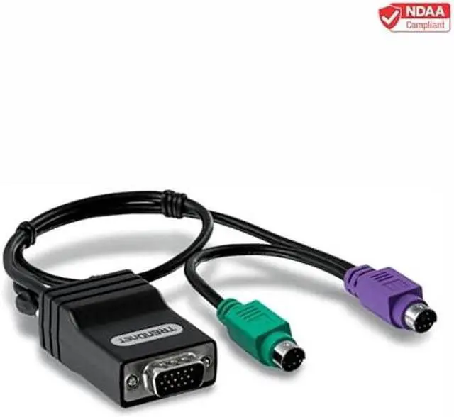 Alt view image 2 of 3 - TRENDnet CAT5 USB Server Interface Module, Connects CAT5 KVM Switch, Cat5/CAT5e/CAT6, VGA, USB Port, Windows/Linux/Mac, TK-CAT5U