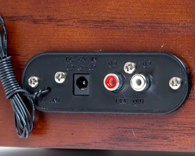 Alt view image 2 of 3 - TechPlay TCP9560BT CH, Bluetooth 20W Retro Wooden 3 Speed Turntable with CD Player, AM/FM Radio, USB Recording & Playback with Remote Control  Cherry Wood Color