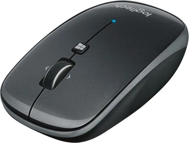 Alt view image 3 of 4 - Logitech M557 Bluetooth Mouse - Wireless Mouse with 1 Year Battery Life, Side-to-Side Scrolling, and Right or Left Hand Use with Apple Mac or Microsoft Windows Computers and Laptops, Gray
