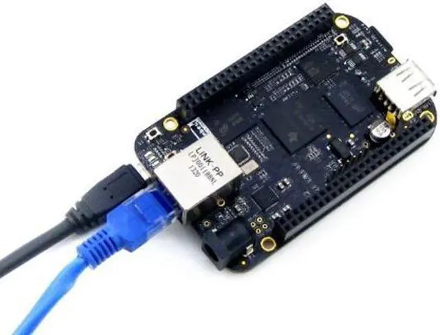 Alt view image 2 of 5 - waveshare BeagleBone Black Rev C 1GHz ARM Cortex-A8 512MB DDR3 4GB 8bit eMMC Board Mini PC Development Board from Element14
