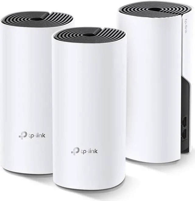 Main image of TP-Link Deco Whole Home Mesh WiFi System Up to 5,500 Sq.ft. Coverage, WiFi Router/Extender Replacement, Gigabit Ports, Seamless Roaming, Parental Controls, Works with Alexa(Deco M4 3-Pack)