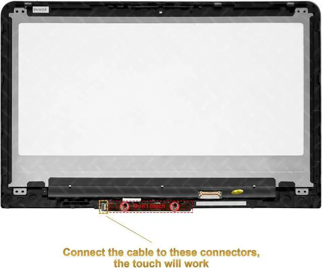 Alt view image 3 of 4 - LCDOLED Replacement 13.3 FHD 1080P LCD Display Touch Screen Digitizer Assembly Bezel with Board for HP Pavilion X360 m3-u000 m3-u001dx m3-u002dx m3-u003dx m3-u100 m3-u101dx m3-u103dx m3-u105dx