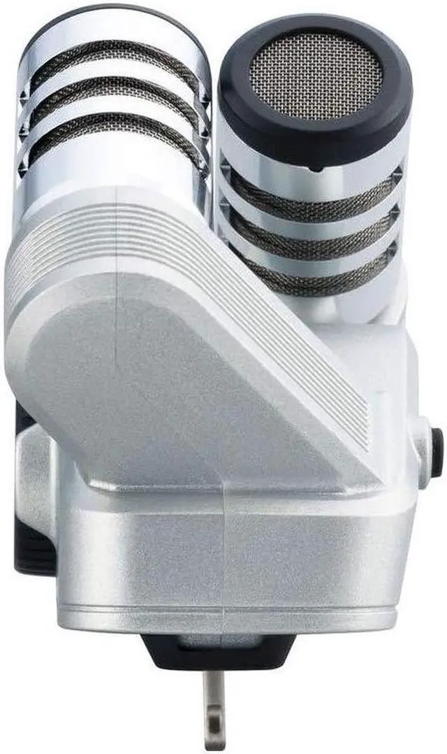 Alt view image 2 of 5 - Zoom iQ6 Stereo X/Y Microphone for iPhone/iPad for Recording Audio for Music, Interviews, and More,Silver