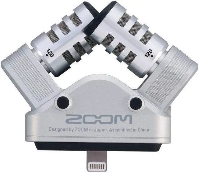 Alt view image 5 of 5 - Zoom iQ6 Stereo X/Y Microphone for iPhone/iPad for Recording Audio for Music, Interviews, and More,Silver