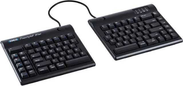 Main image of KINESIS Freestyle2 Blue Wireless Ergonomic Keyboard for Mac (9" Standard Separation), Dark Gray