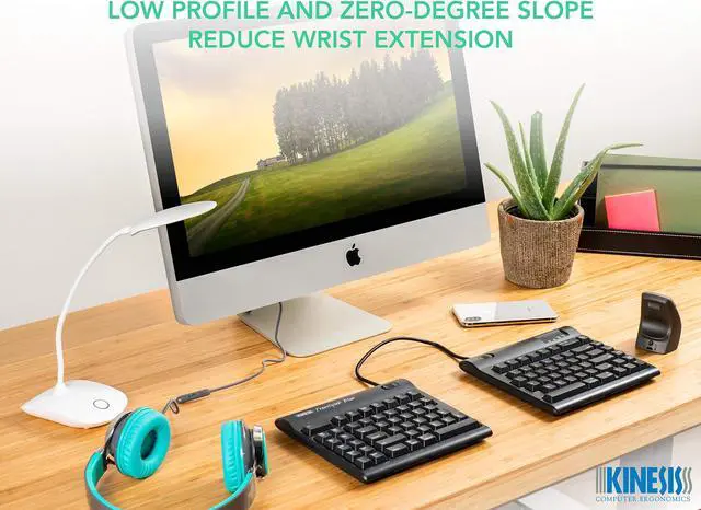 Alt view image 5 of 5 - KINESIS Freestyle2 Blue Wireless Ergonomic Keyboard for Mac (9" Standard Separation), Dark Gray