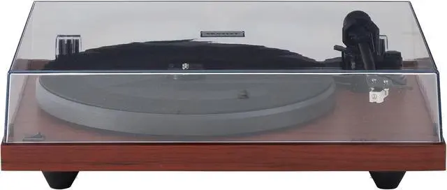 Alt view image 4 of 5 - Crosley C6B-MA Belt-Drive Bluetooth Turntable Record Player with Adjustable Tone Arm, Mahogany