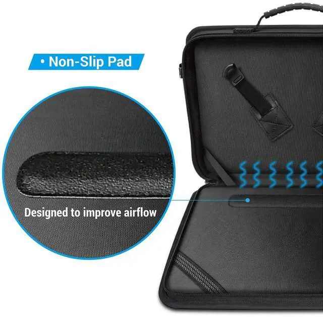 Alt view image 4 of 5 - iBenzer Stay in 2.0 13 Inch Shockproof Protective Always On Laptop Sleeve Case for 13.3 MacBook, Chromebook, Surface, Ultrabook, Black LS-BPS-0113BK