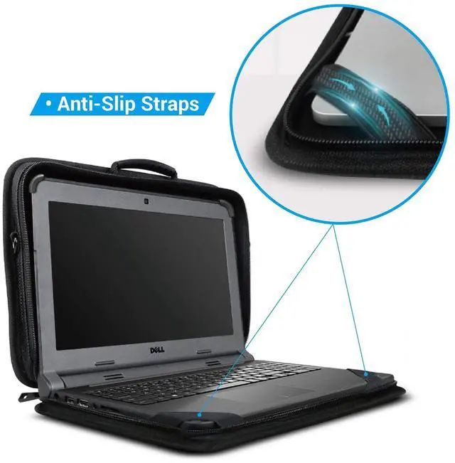 Alt view image 5 of 5 - iBenzer Stay in 2.0 13 Inch Shockproof Protective Always On Laptop Sleeve Case for 13.3 MacBook, Chromebook, Surface, Ultrabook, Black LS-BPS-0113BK
