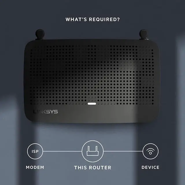 Alt view image 5 of 5 - Linksys Mesh Wifi 5 Router, Dual-Band, 1,200 Sq. ft Coverage, Supports Guest WiFi, Parent Control,12+ Devices, Speeds up to (AC1300) 1.3Gbps - MR6350