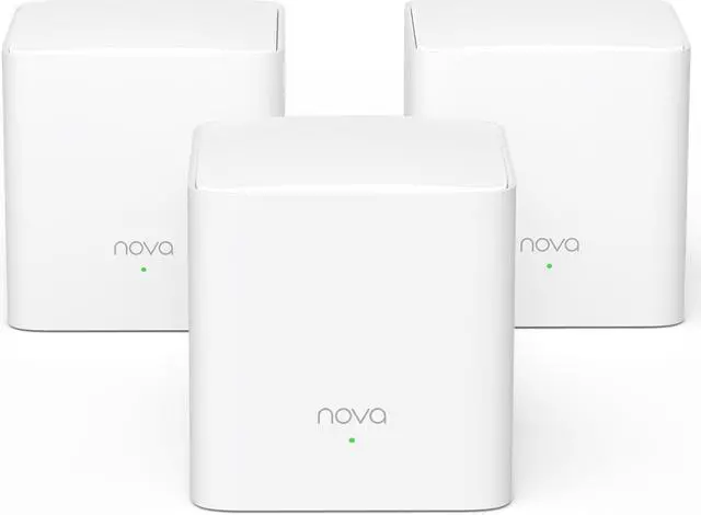 Alt view image 6 of 7 - Tenda Nova Mesh WiFi System MW5G - Covers up to 3500 sq.ft - AC1200 Whole Home WiFi Mesh System - Gigabit Mesh Router for 80 Devices - Dual-Band Mesh Network to Replace Router and Extender - 3-Pack