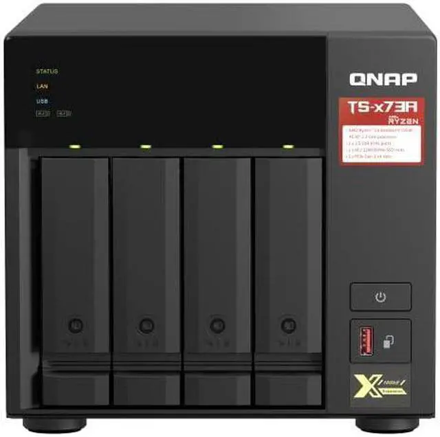 Main image of QNAP TS-473A-8G SAN/NAS Storage System, Black
