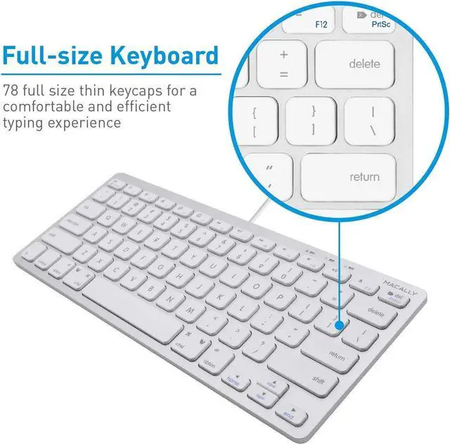 Alt view image 4 of 5 - Macally Mini Keyboard and a 1080P Webcam, Designed for Clear Smooth Streaming