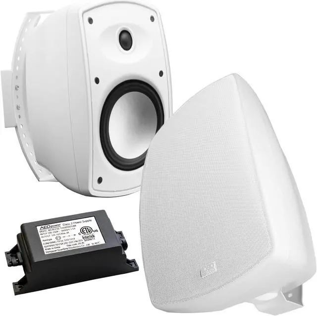 Main image of OSD Audio 5.25" Wireless Bluetooth Outdoor Patio Speaker Architectural Stereo Pair White BTP525 Long Range