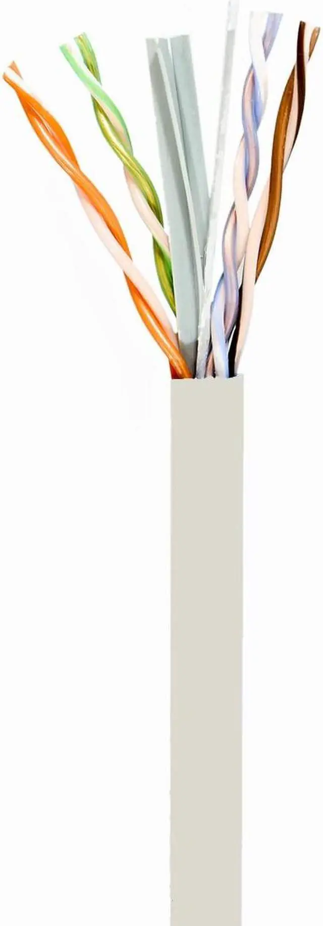 Alt view image 2 of 5 - Elite Cat6e Plenum Cable 600MHz, 1000ft, 23AWG, UTP, Solid Pure Copper, UL Listed, UL-LP Certification, High Performance PoE, w/Spline-Noise Reducing, Easy Pull - Reelex II Box, Bulk Ethernet, White