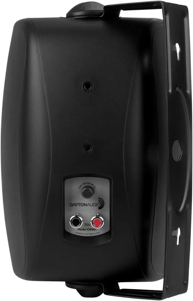 Alt view image 2 of 4 - Dayton Audio IO655BT 6-1/2" 2-Way 70V Indoor/Outdoor Speaker Pair Black