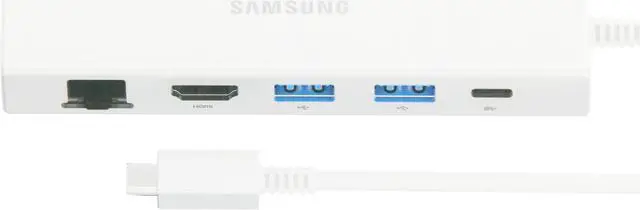 Alt view image 2 of 4 - SAMSUNG Multiport Adapter - USB C, USB C, HDMI FHD& RJ45 Silver