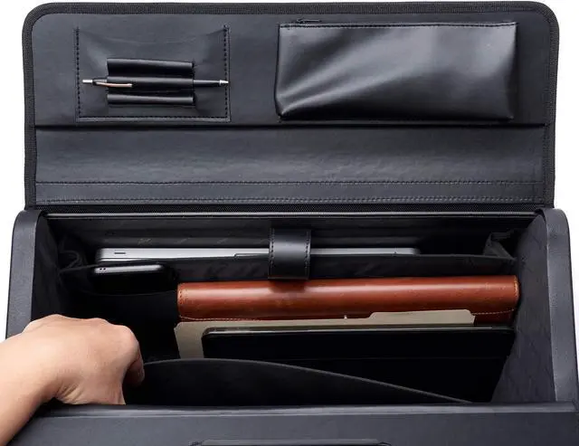 Alt view image 3 of 5 - Alpine Swiss Rolling 17" Laptop Briefcase on Wheels Attache Lawyers Case Legal Size Black