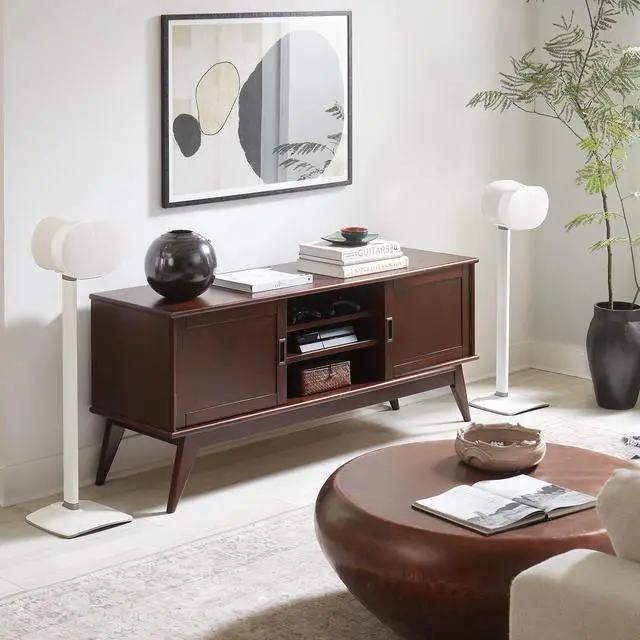 Alt view image 4 of 5 - Sanus Speaker Stands for Sonos Era 300 (Pair) - WSSE32-W2