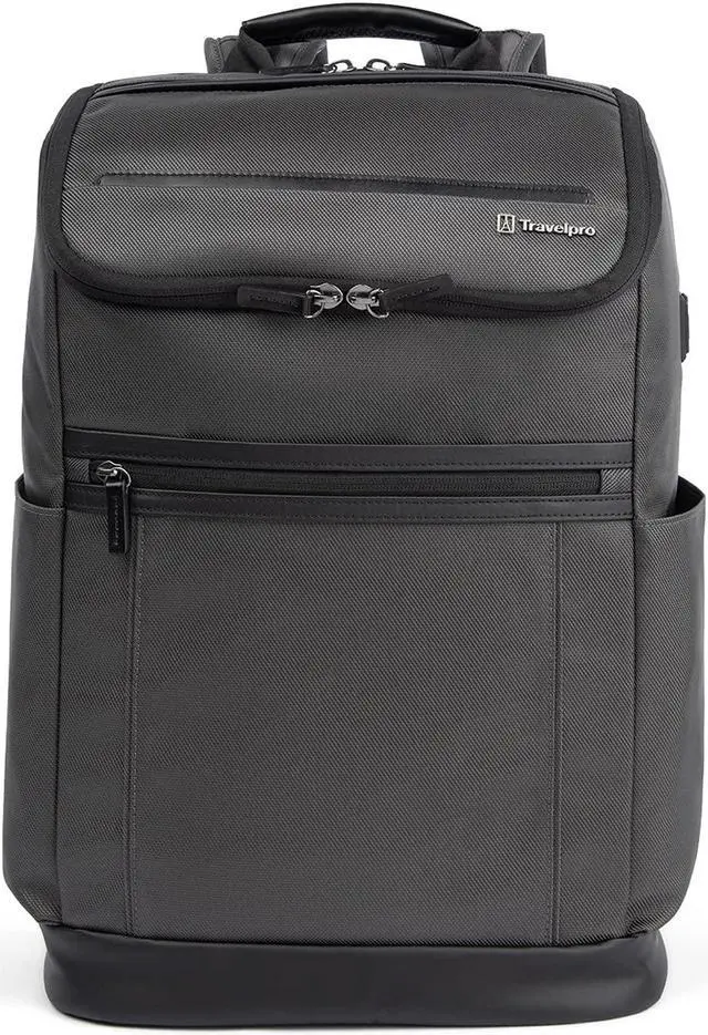 Main image of Travelpro Crew Executive Choice 3 Medium Top Load Backpack fits up to 15.6 Laptops and Tablets, USB A and C Ports, Men and Women, Titanium Grey
