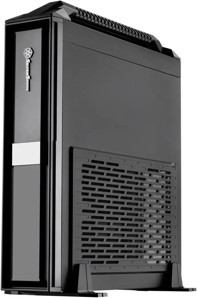 Main image of SilverStone Technology ML08B-H Mini-ITX Slim Small Form Factor Computer Case with Handle ML08B-H-x