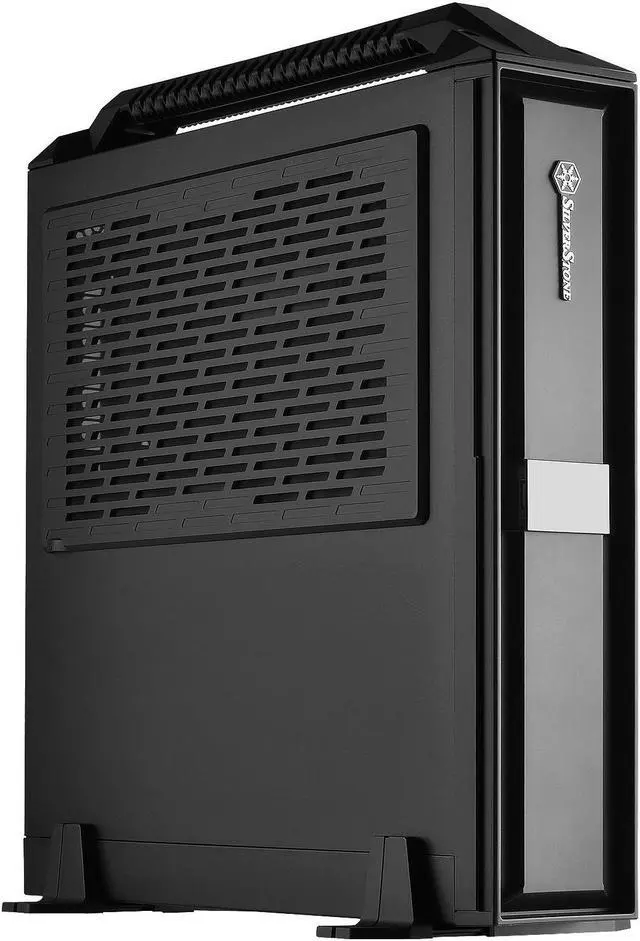 Alt view image 2 of 5 - SilverStone Technology ML08B-H Mini-ITX Slim Small Form Factor Computer Case with Handle ML08B-H-x