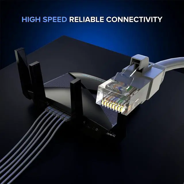 Alt view image 2 of 5 - Maximm Cat 6 Ethernet Cable 250 Ft,Cat6 Cable, LAN Cable, Internet Cable, Patch Cable and Network Cable - UTP (Gray) 250 Feet ethernet Cord