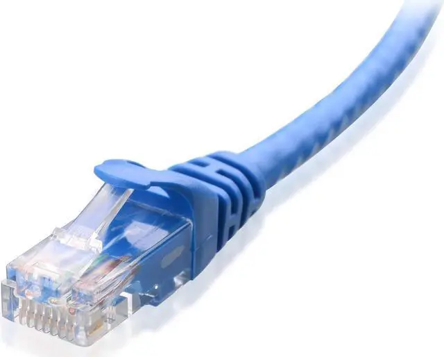 Alt view image 3 of 5 - Cable Matters 5-Pack Snagless Short Cat6 Ethernet Cable (Cat6 Cable, Cat 6 Cable) in Blue 7 ft & Cat6A (SSTP, SFTP) Shielded Ethernet Cable