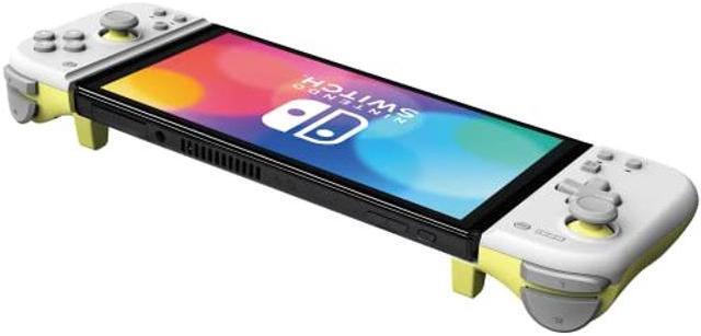 Alt view image 2 of 5 - HORI Switch Split Pad Compact (Light Gray / Yellow)